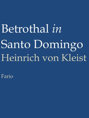 cover image of Betrothal in Santo Domingo